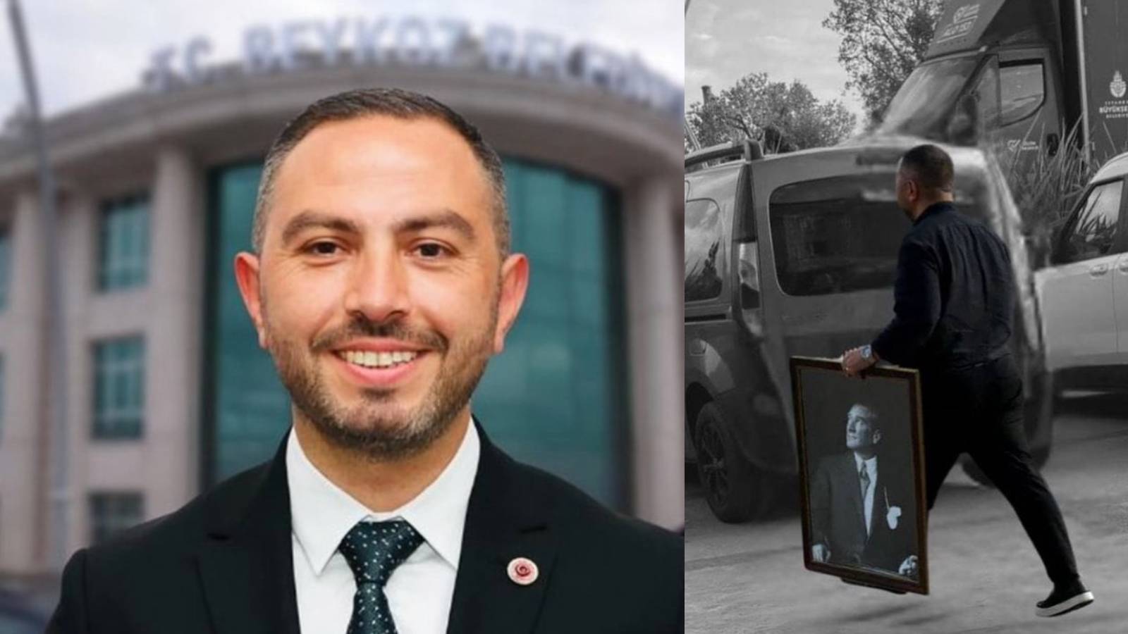 baskanvekili akpye gecince ataturk portresini alarak istifa etmisti beykoz belediye baskan yardimcisi melih karakayadan aciklama NNDwsMGs