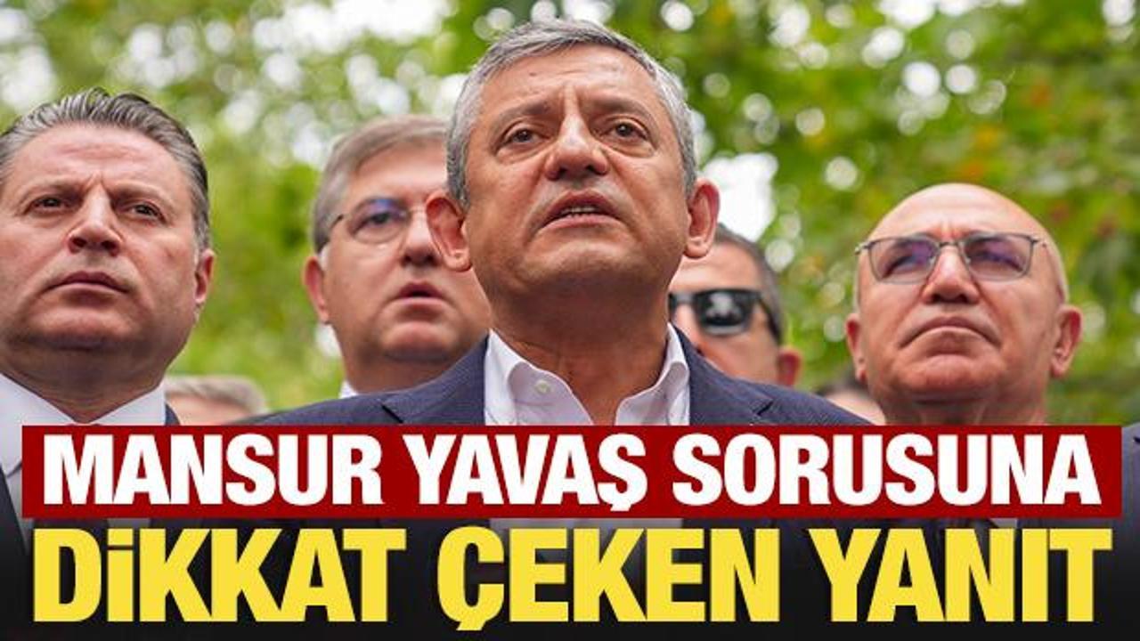 Özgür Özel’den son dakika Mansur Yavaş açıklaması Haber gorseli